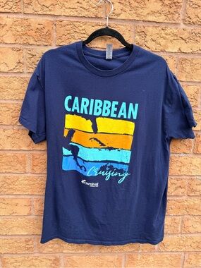 4/$25 • Carnival Cruise Line “Caribbean Cruising” Graphic Cotton T-Shirt